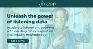 Front cover of the website of Voizzup's website.